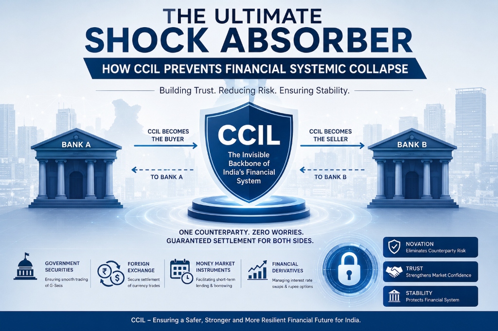 Clearing Corporation of India Limited (CCIL) Financial Shock Absorber Illustration